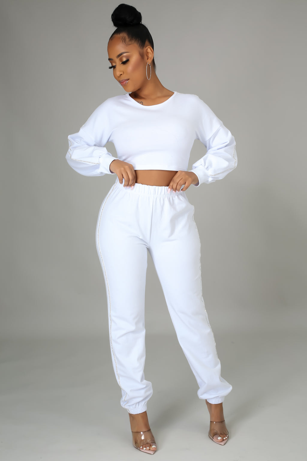 Sparkle Lounging Pant Set - Classy & Sassy Styles Boutique