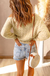 Cable-Knit Eyelash Sweater