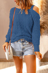 Cable-Knit Eyelash Sweater