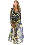 Floral Long Sleeve Maxi Romper - Classy & Sassy Styles Boutique