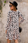 Leopard Tiered Babydoll Dress