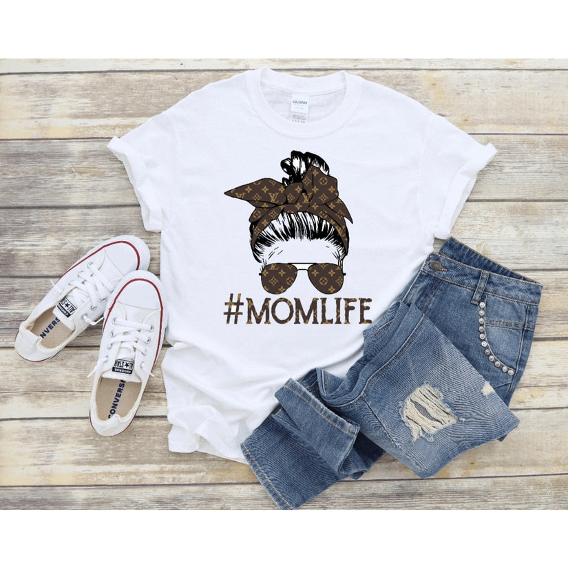 Mom Life Tee - Brown - Classy & Sassy Styles Boutique